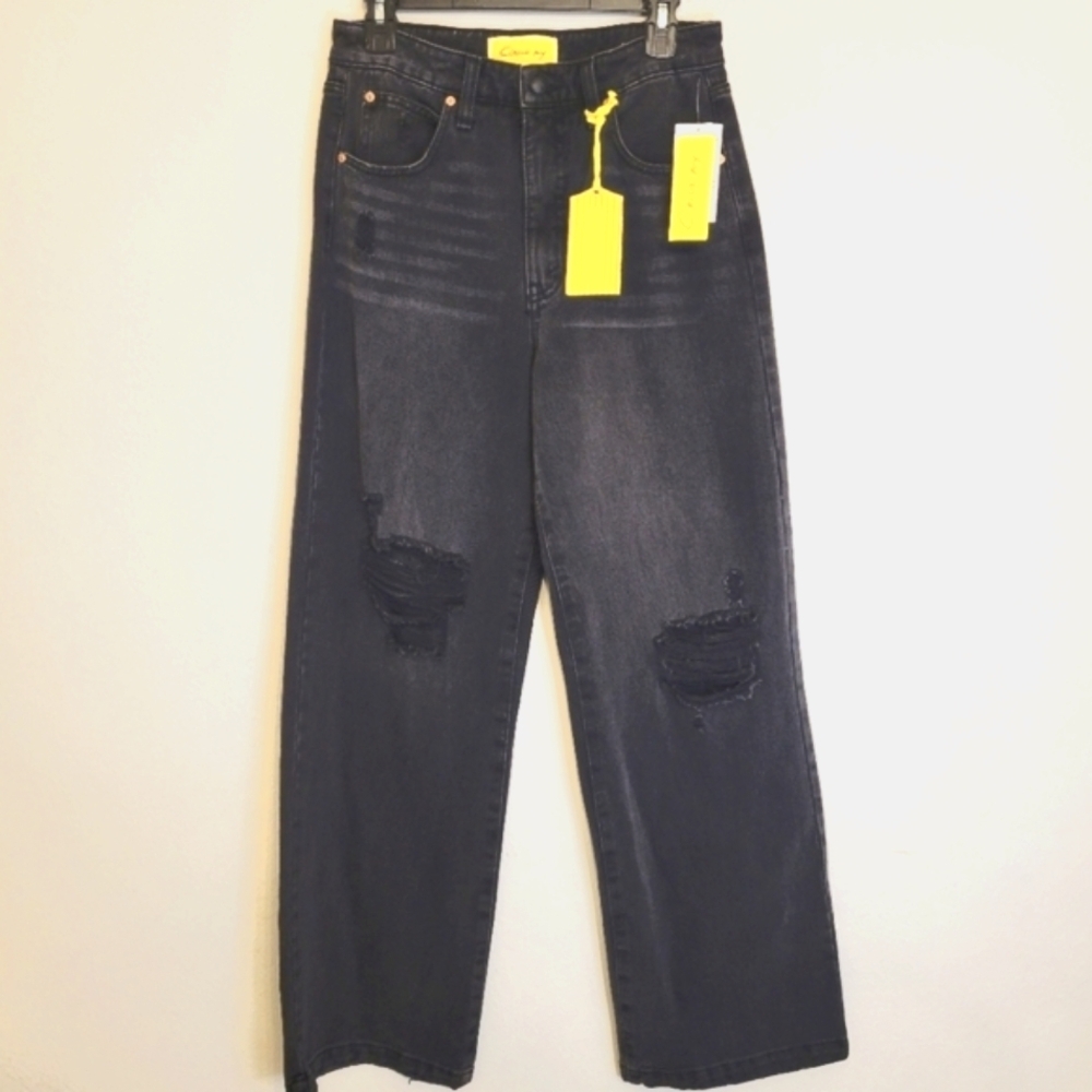 Circus NY Jeans Women Size 28 Black High Waist Slouchy In The Prowl Wash NWT